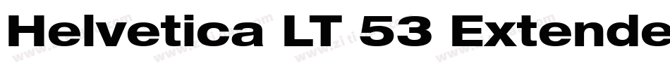 Helvetica LT 53 Extended字体转换
